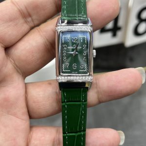 Ladies' Jaeger-LeCoultre Reverso Quartz 23mm Premium Replica Watch 1139446509 - front view | Jaeger-LeCoultre